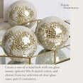 thumbnail image 4 of Whole Housewares Glass Mosaic Sphere Decorative Balls (3 Count), 4 of 9