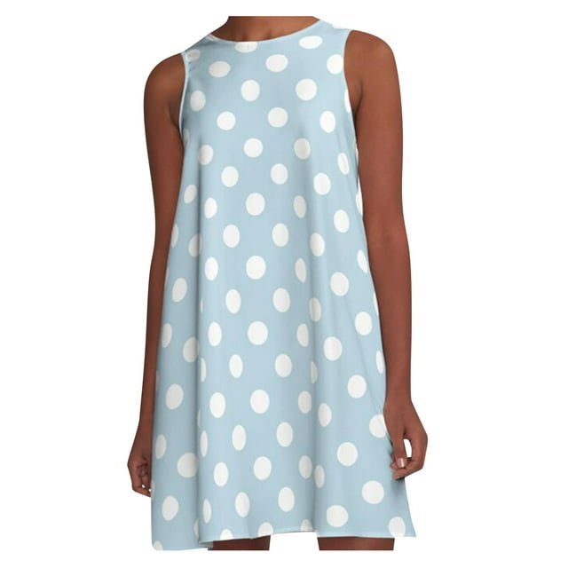RKSTN Robe d'Été pour Femmes, Robe Mode pour Femmes à Col Rond Ample et Surdimensionnée, Robe Midi Décontractée Sans Manches, Robes de Plage, Robes Grande Taille pour Femmes