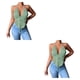 thumbnail image 3 of Chaleco con Escote en V profundo Qarigey camisola tirantes finos Top corto Sin espalda, 3 of 5