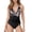 Z15-Black, variant on LILIYA Tummy Control Swimsuits for Women Slimming One Piece Bathing Suit Ruched Halter Push Up Bathing Suits Plus Size Padded Swimwear