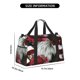thumbnail image 3 of Balery Eagle With Hat And Roses Bolsa de Gimnasio para Mujeres, Bolsa de Viaje con Bolsillo Húmedo, Bolsa de Fin de Semana para Mujeres, Bolsa de Viaje Resistente al Agua, 3 of 7