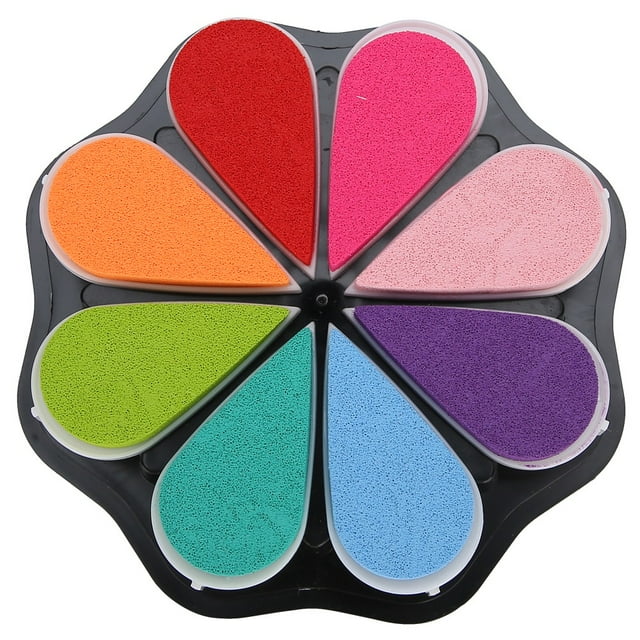8 Color Water Based DIY Hand Printing Pad For Ordinary Paper Clear Expression Strong Coverage Convex Design For Easy Detail Coloring 4 Styles