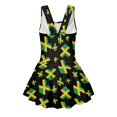 thumbnail image 5 of Tutolipy Jamaican Flag Print Casual Bathing Suit, Cross Shoulder Strap Design Breathable Sleeveless Bathing Suit for Beach Summer Size 10-11 Years, 5 of 8