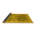 thumbnail image 2 of Ahgly Company Indoor Round Oriental Yellow Modern Area Rugs, 4' Round, 2 of 4