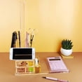 thumbnail image 5 of EXPUTRAN Clear Desk Organizer 4-Piece Desk Kit + Free Complimentary Ruler, Desktop Organization, 5 of 5