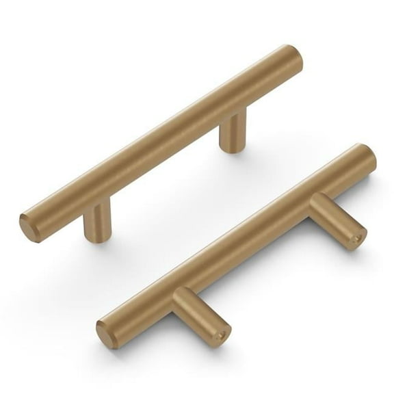 64 mm Center-to-Center Bar Pull Cabinet Pull - Champagne Bronze