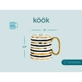 thumbnail image 5 of Kook Black and Gold Fez Coffee Mugs, Lined, 14.8 oz, Set of 2, 5 of 5