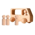 thumbnail image 1 of Montessori Wooden Car Playset Educational Learning Toy Develop Fine Motor Skills, 1 of 8