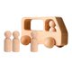thumbnail image 1 of Juguetes de autobús Montessori,Juego de coche de madera con 4 figuras de personas,Juguete educativo de autobús de bloques de coche de madera Montessori, pequeños Vehículos de madera, 1 of 8