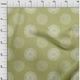 thumbnail image 3 of oneOone Polyester Spandex Olive Green Fabric Florals Dress Material Fabric Print Fabric By The Yard 56 Inch Wide, 3 of 4