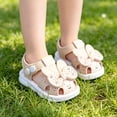 thumbnail image 2 of XEGLSBU Toddler Girl Sandals Outdoor Girls Sandals Comfort Footwear for Spring Summer Easy Snap Closure z260618-A-White Size 18, 2 of 9