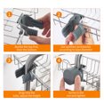 thumbnail image 2 of Graflsoa Double-Layer Stainless Steel Faucet Storage Rack with Towel Bar & Hidden Hooks for Kitchen and Bathroom Organization, 2 of 6