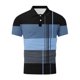 thumbnail image 2 of Mens Manga Corta Botón Abajo Camisas con Bolsillo Pulover Botón de Impresión de la Camisa de Solapa de Poliéster Cuello de Vuelta, Blusa Casual para Hombres, 2 of 4