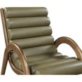 thumbnail image 2 of Bowery Hill Contemporary Rich Olive Vegan Leather Accent Chair, 2 of 10