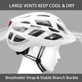 thumbnail image 2 of GROTTICO Adult-Men-Women Bike Helmet with Light -Mountain Road Bicycle Helmet with Replacement Pads & Detachable Visor, 2 of 7