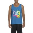 thumbnail image 1 of Artix - Men's Tank Top for Men, up to Men Size 3XL - Space Cat, 1 of 2