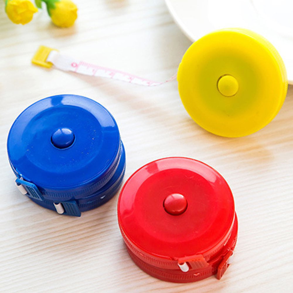 Small Plastic Retractable Tape Measure Clothing Feet Soft Small Tape Rulers GN 