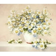 thumbnail image 2 of Fasani 23x20 White Modern Wood Framed Museum Art Print Titled - Medley With Daisies, 2 of 4