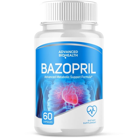 Bazopril Blood Support Pills Advanced Formula Vitamin Supplement 60 Capsules