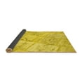 thumbnail image 2 of Ahgly Company Indoor Square Patchwork Yellow Transitional Area Rugs, 4' Square, 2 of 4