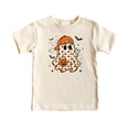 thumbnail image 4 of Trendy Ghost Peace Sign Shirt for Youth and Toddler Boys Fall Halloween T-Shirt Natural Shirt 12 Months, 4 of 5