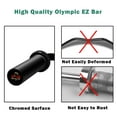 thumbnail image 4 of Goplus 48''Phosphate Steel Olympic EZ Curl Bar 28mm Grip Home Gym Fitness Equipment, 4 of 10