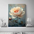 thumbnail image 2 of Mudket Framed,Canvas Wall Art,Ready to Hang,Peony Floral Canvas Print,Vintage Botanical Wall Decor,Rustic Farmhouse Art,for Bedroom Living Room Kitchen Office Decor - 12"L x 8"W, 2 of 10