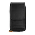 thumbnail image 2 of For Samsung Galaxy S23 Ultra Pouch Case Universal Vertical Canvas with Belt Clip Loop Holster Military Grade Cell Phone Holder Cover - Black, 2 of 7