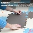 thumbnail image 6 of MioTetto Non-Toxic Foam Play Mat for Babies & Kids, Interlocking Puzzle Tiles, Blue-Brown-Beige, 18 Pieces – Perfect for Tummy Time, Crawling, Nursery, Playroom, or Gym, 6 of 12