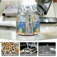 thumbnail image 6 of Yayeee Ashtray with Lid for Cigarette Smokeless Stainless Steel Home Ash Holder, Seaside Leaves, 6 of 7
