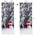 thumbnail image 4 of Fiudx Adhesivo Navideño de Muñeco de Nieve para Puerta, 3D de Pvc, Extraíble, Fácil de Aplicar, Impermeable, Ideal para Decorar El Hogar, La Sala de Estar y El Dormitorio, Papel Pintado Navideño, 2 T, 4 of 5