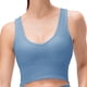 thumbnail image 1 of Sujetador deportivo de cuello alto y largo para mujer: sujetador de yoga con espalda cruzada y relleno, top corto sin mangas con sujetador incorporado, 1 of 6