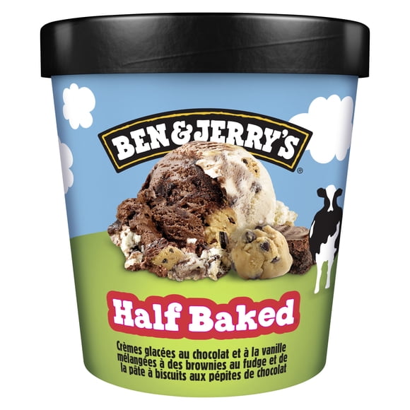 Crème Glacée Half Baked Ben & Jerry's avec des ingrédients issus du commerce équitable sans OGM 473 ml 473 ml