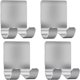 thumbnail image 1 of Juego de 4 ganchos adhesivos Toallero de acero inoxidable Prácticos ganchos de pared simples Sin perforación para cocina y baño TUNC Sencillez, 1 of 3