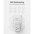 thumbnail image 3 of Outlet Extender with 360 Rotating Plug, 3 AC Outlet Splitter with PD 20W USB C Charr, USB Wall Plug Adapter, A Small Charging Station for Kitchen Bathroom Cruise Ship Travel Essentials, 3 of 3