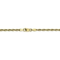 thumbnail image 4 of 10K Yellow Gold 2.75mm Diamond Cut Extra-Lite Rope Chain 18 Inch, 4 of 6