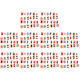 thumbnail image 1 of Banderas Cuerda 2024 Banderines Nacionales 10M Internacionales Eventos Fútbol, 1 of 5