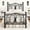 Black, variant on E-motie Metal Platform Bed Frame Full Size with Butterfly Pattern Vintage Headboard & Footboard, Underbed Storage, Black