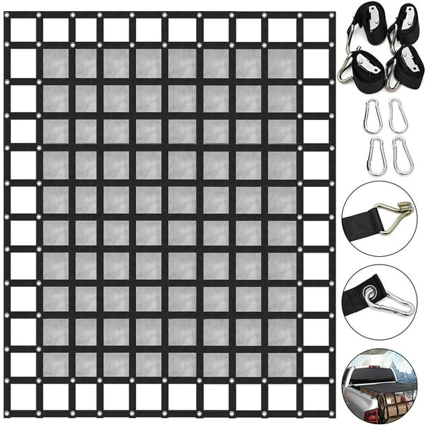 Vevor 96 X 80 Cargo Net With Mesh Truck Bed Cargo Net 8 X 6 7 Capacity 1100lbs Heavy Duty Cargo Nets Walmart Com Walmart Com
