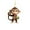 C, variant on Gytml Cute 2D Flat Monkey Christmas Ornaments, Cartoon Animal Hanging Decor, 3.14" Lightweight Tree Pendant For Holiday Party & Home Decor(B-3.14")