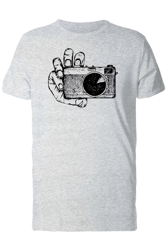 Camera In Hand T-Shirt Men -Image by Shutterstock, Male Small