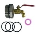 thumbnail image 1 of Colaxi Robinet de Tambour 55 Gallons Filetage 2 Pouces Pièces de Rechange, Adaptateur de Tambour d'Huile Facile à Installer Raccord Matériel Sans Fuite, Robinet de Barillet, 1 of 8