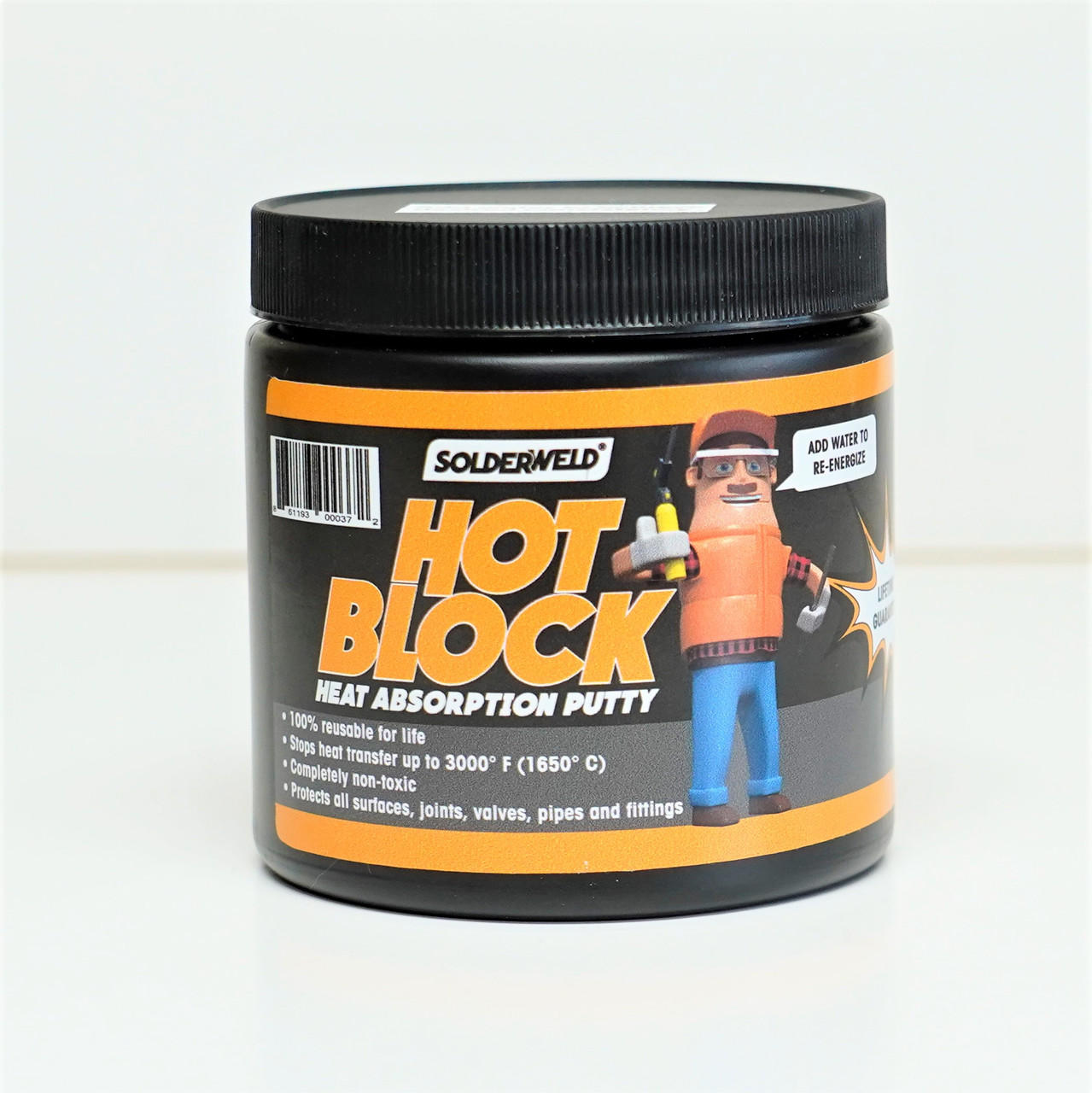 SolderWeld SWHB1 Hot Block Heat Absorption Putty 1 Lb. Tub for Brazing