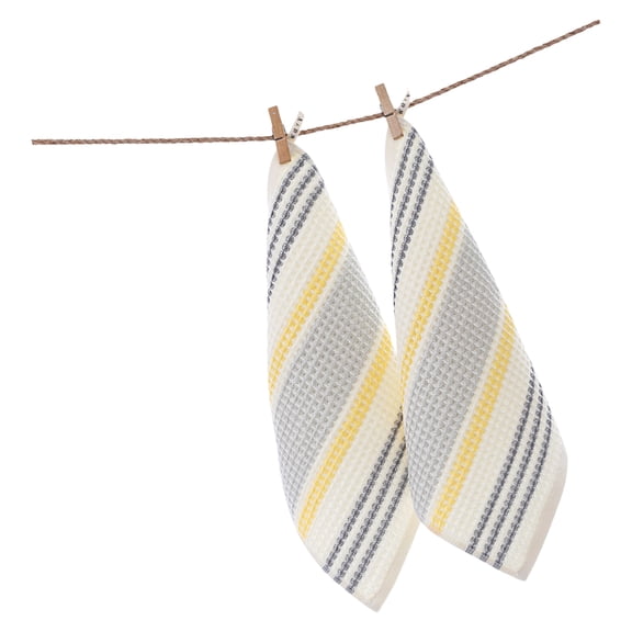 Small Towels 34x34cm Lightweighted Cotton Towels Striped Pattern Bath Towel For Any Occasion