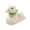 #A09-White, variant on Unisex Warm 3D Duck Slippers, Fuzzy Fluffy Plush Animal House Slippers with Checkered Scarf, Closed‑Back Indoor Winter Slipper for Bedroom Dorm Gift