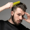 thumbnail image 2 of kurtrusly Comb Plastic Scalp Care Head Massage Round Teeth Comb Home Self Hairdressing Salon Tool, Yellow, 2 of 9