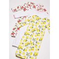 thumbnail image 5 of Hudson Baby Infant Girl Cotton Long-Sleeve Gowns 3pk, Strawberry Lemon, 0-6 Months, 5 of 5
