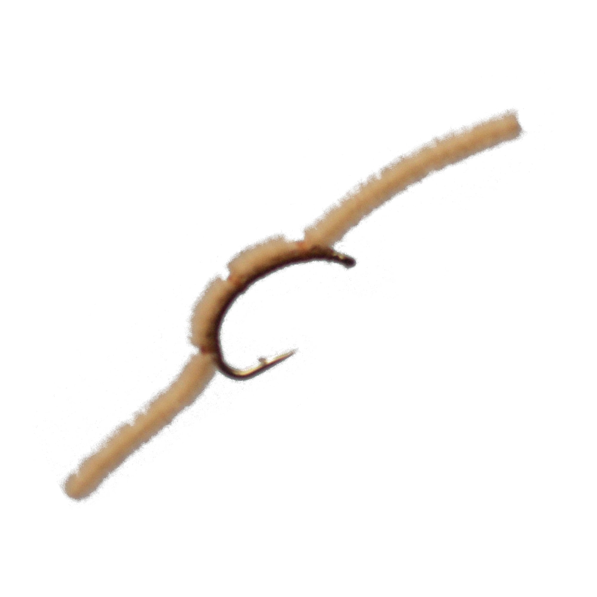 Cortland Fairplay Tan San Juan Worm, Size 10, 4 Pack, 709416
