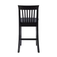 thumbnail image 5 of Linon Torino Full Back Wood Counter Stool, 24" Seat Height, Black Finish with Black Fabric, 5 of 9