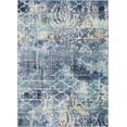 thumbnail image 2 of Rugs.Com Malibu Collection Area Rug ‚Äì 4' x 6' Blue Low-Pile Rug Perfect For Entryways, Kitchens, Breakfast Nooks, Accent Pieces, 2 of 4